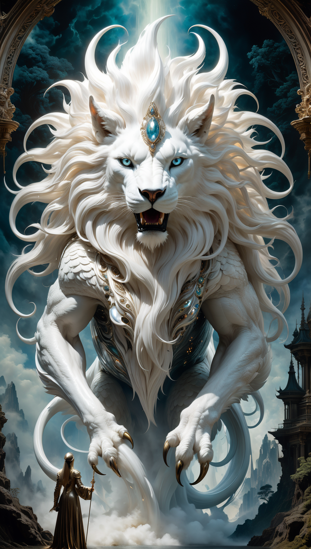 01946-3872896284-A strikingly mystical creature, reminiscent of a large, magical female monster, takes center stage in this vintagepunk artwork.png